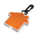 Orange Light Up House Clip on Reflector